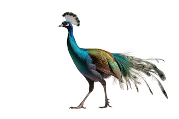 Obraz premium Majestic Indian Peafowl Vibrant Plumage and Elegant Posture