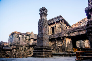 Kailasa Temple, Ellora caves, UNESCO world heritage site, India
