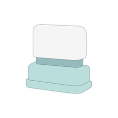 Rubber stamp - Minimal Office Supplies Vector
