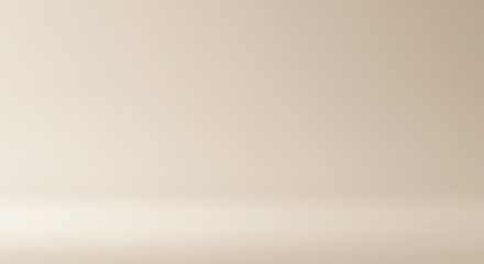 Fototapeta premium Beige gradient studio background