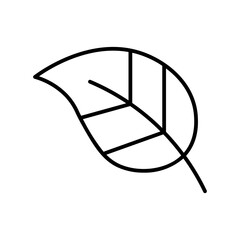 leaf line icon