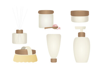 Bath Essentials Vector Set