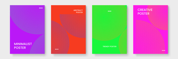 Four abstract striped background posters ideal for digital advertising, social media, branding, and graphic design projects with modern aesthetics.