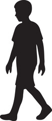 walking man silhouette, human walking vector, male figure silhouette, pedestrian icon, side view man walking, walking pose shadow