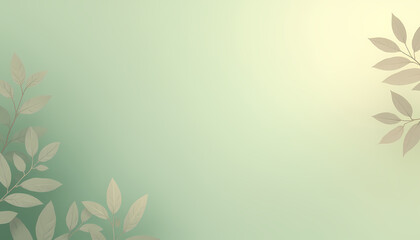 Soft moss accent lines on a matte sage background, golden ratio-aligned for balanced corporate slide layouts