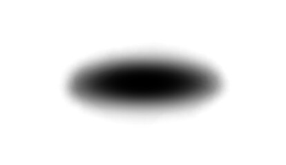Realistic Soft Black Oval Drop Shadow on transparent Background.