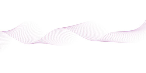 Abstract wave element for design. Digital frequency track equalizer. Stylized line art background. Vector illustration. Wave with lines created using blend tool. Curved wavy line, smooth stripe.