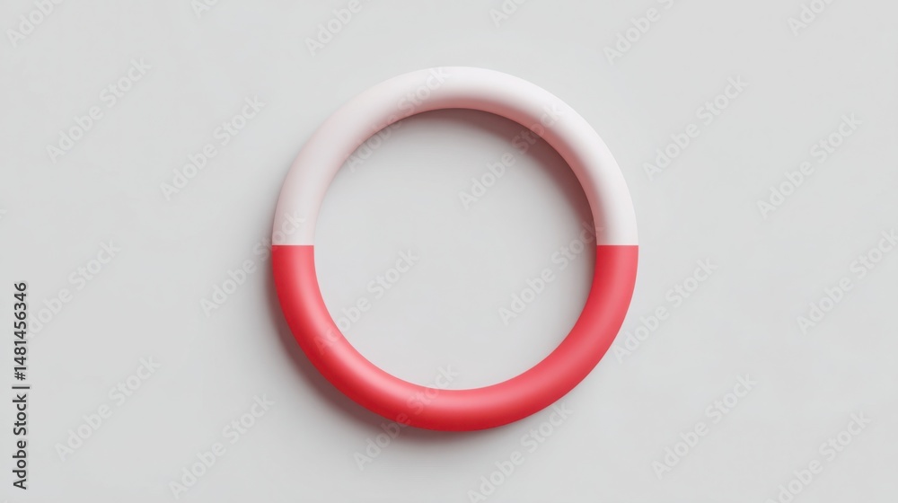 Poster red and white representing data-calculated confidence concept emphasizing trust level and assurance