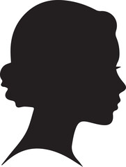 woman silhouette, female head, woman profile, lady face, woman vector, girl silhouette,