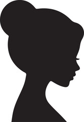 woman silhouette, female head, woman profile, lady face, woman vector, girl silhouette,