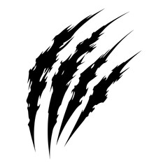 Vector black sharp claws animal scratch vector vector