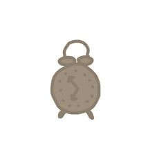 alarm clock isolated on white background