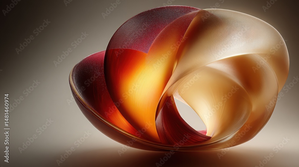 Poster an eye-catching red and white object capturing attention and symbolizing trade dynamics and timing i