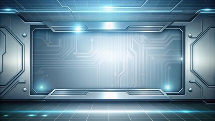 High-tech interface with gradient silver background, innovative, silver,  innovative, silver, gradient, futuristic
