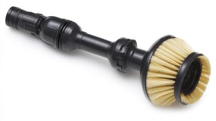 Vacuum brush nozzle isolated on white background for cleaning equipment and hygiene concepts. Generative AI