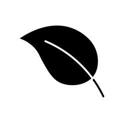 leaf glyph icon