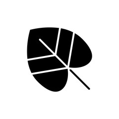leaf glyph icon