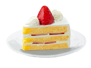 ショートケーキ（皿付き）