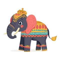 Naklejka premium Illustration of Indian Elephant elephant animal design vector