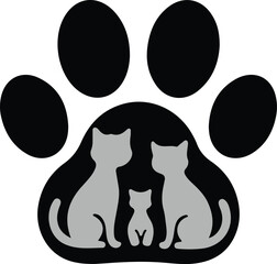 paw print vector, animal paw, pet footprint, cute paw print, cartoon paw, dog paw icon, cat paw print, hand drawn paw