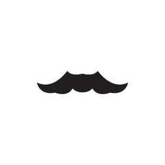 mustache logo and vector template