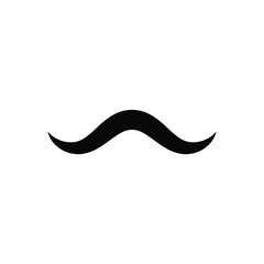 mustache logo and vector template