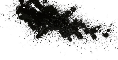 Dramatic Black Liquid Splash High Resolution Texture Abstract Background Ink Splashes Dark Water