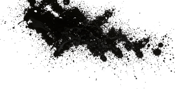 Dramatic Black Liquid Splash High Resolution Texture Abstract Background Ink Splashes Dark Water