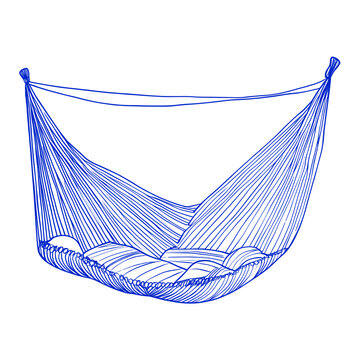 recommend clip art: Outline of a Hammock hammock drawing simple vector
