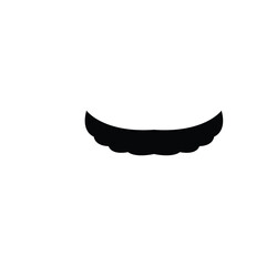 mustache logo and vector template