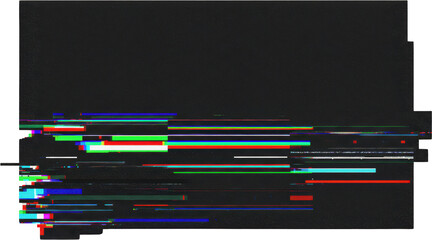 Abstract Glitch Art Background Colorful Digital Noise Texture