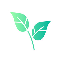 leaf gradient icon
