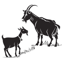 Obraz premium create-a-black-silhouette-vector-of-a-family-dress.eps