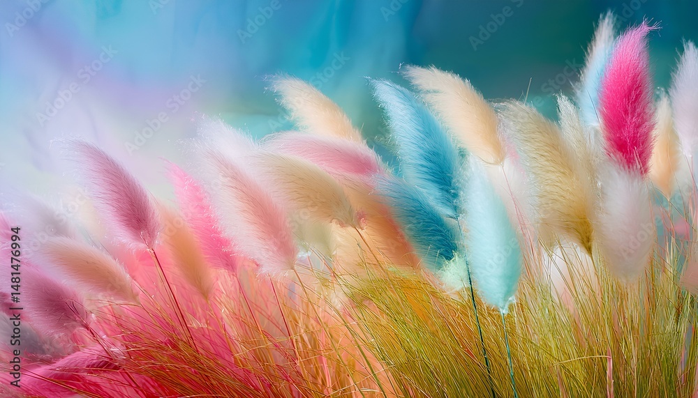 Aufkleber abstract colorful feathers background