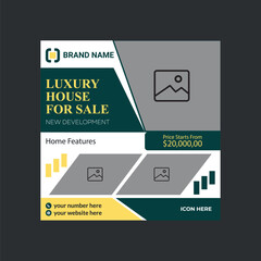 Luxury Real Estate Social Media Post Template