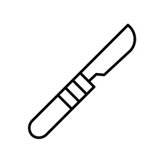 Fototapeta premium scalpel line icon