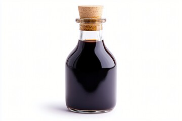 Gourmet Soy Sauce in Glass Bottle with Cork Asian Cuisine Ingredient Dark Rich Flavor