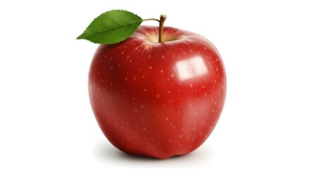 Juicy Red Apple A Vibrant Image of Freshness and Healthy Eating