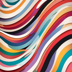 Pride Ribbons Vector: Seamless Rainbow Pattern for Merchandise