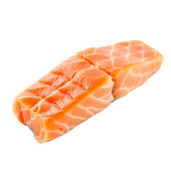 raw salmon fillet with transparent background PNG and JPEG image