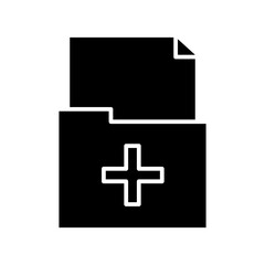 Fototapeta premium folder glyph icon