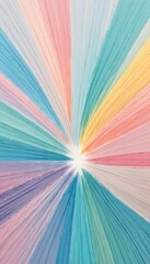 Abstract rainbow design with colorful light bursts creates a psychedelic digital art illustration
