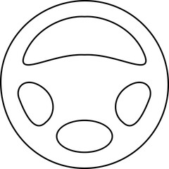 steering wheel vector icon . steer sign . driving symbol for Automobile, machine . isolated transparent background solid outline signs for Test drive mobile concept web designs. and editable stroke