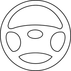 steering wheel vector icon . steer sign . driving symbol for Automobile, machine . isolated transparent background solid outline signs for Test drive mobile concept web designs. and editable stroke