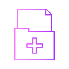 Obraz premium folder gradient icon