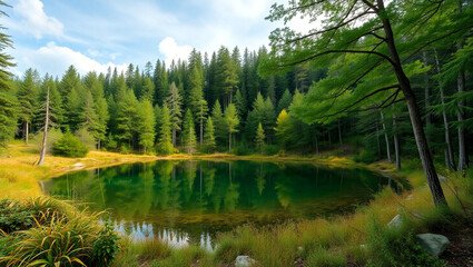 lake in the forest