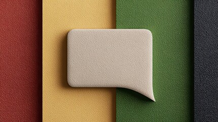 Abstract Speech Bubble on Textured Background  Communication  Dialogue  Message  Design