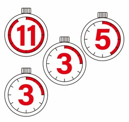 time counter clock illustration