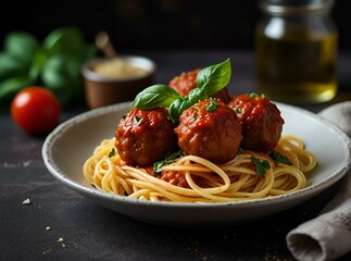 spaghetti with tomato sauce