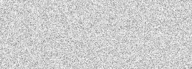 Black random noise texture. Rough grain noise overlay background. Abstract grunge snow dots wallpaper. Distress gritty dust backdrop with particles, speckle, drops, specks, flecks. Vector 